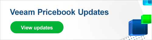 Veeam Pricebook Updates